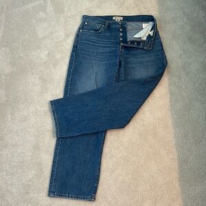 Madewell low-slung straight Jean